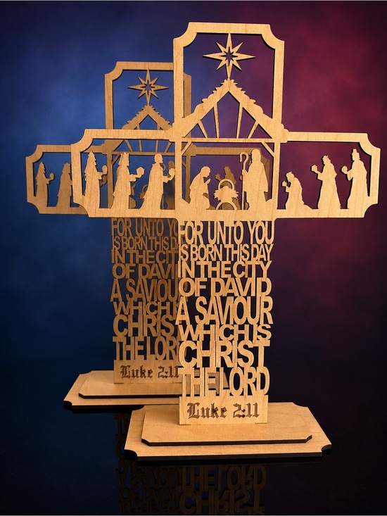 Handmade Other - Handmade by me Luke 2:11 wood shelf sign 1/2” thick